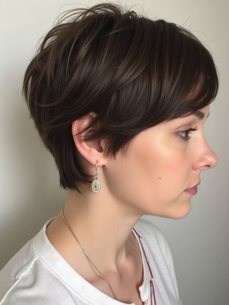 Collarbone Length Hair: High Ponytail