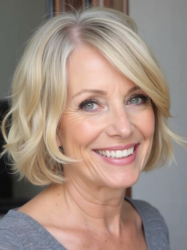 Hairstyles For Thin Hair Fine Over 50: Gray Pixie with Root Lift