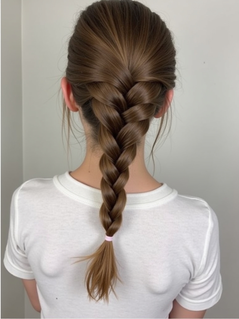 Cute Easy Hairstyles: Double Dutch Braids into Buns