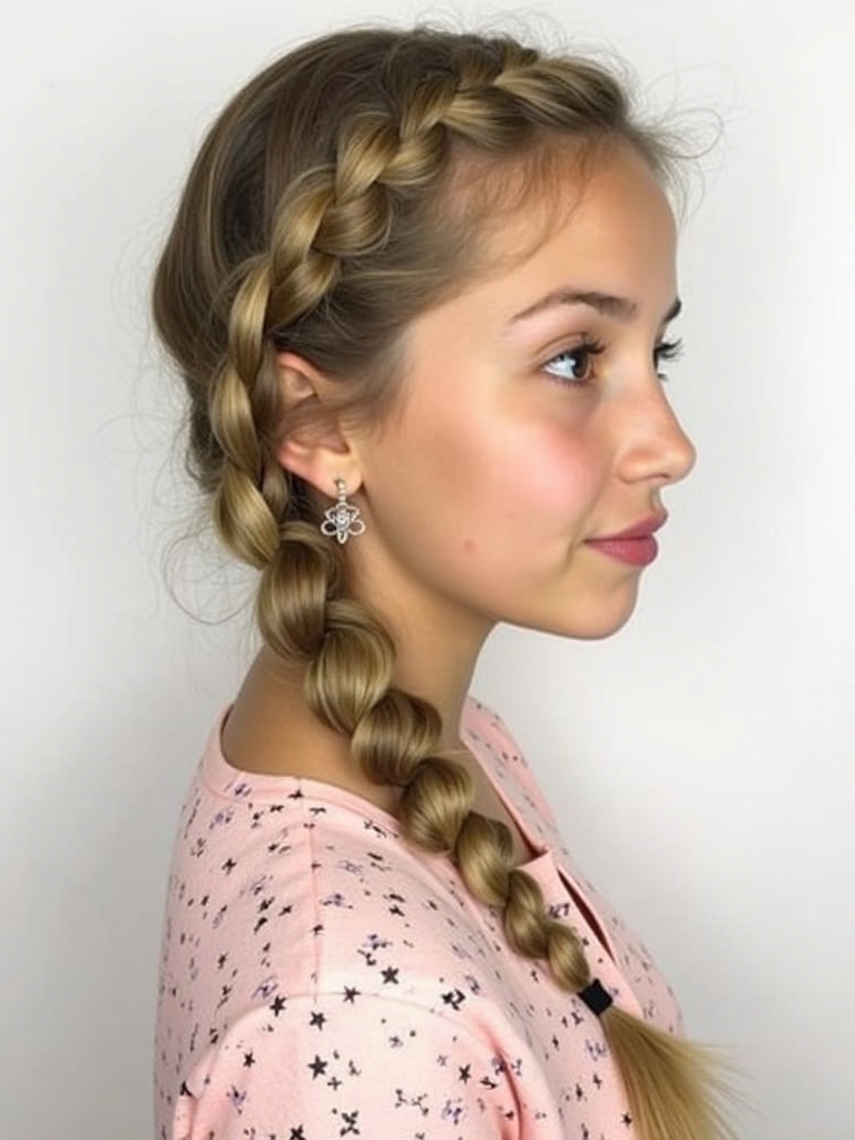 Easy Hairstyles For School: Bandana Updo
