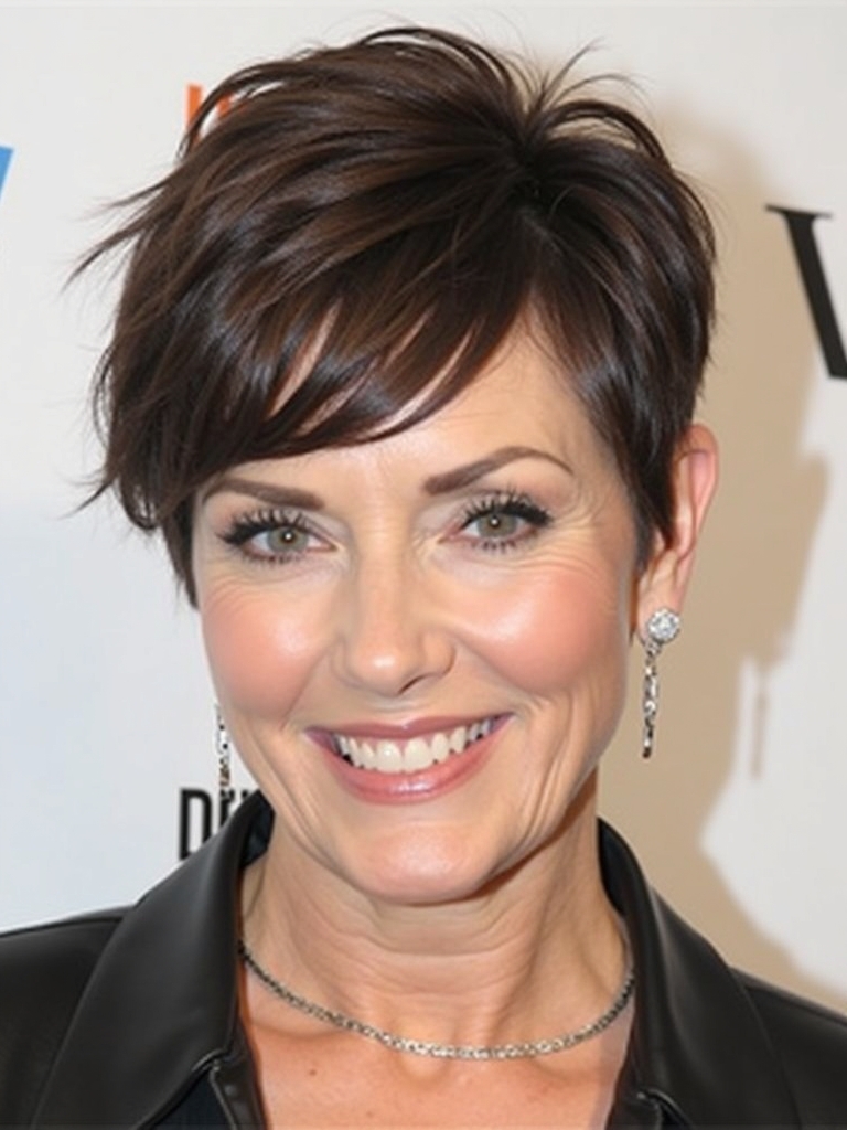 Hairstyles For Thin Hair Fine Over 50: Short and Messy Hairstyle