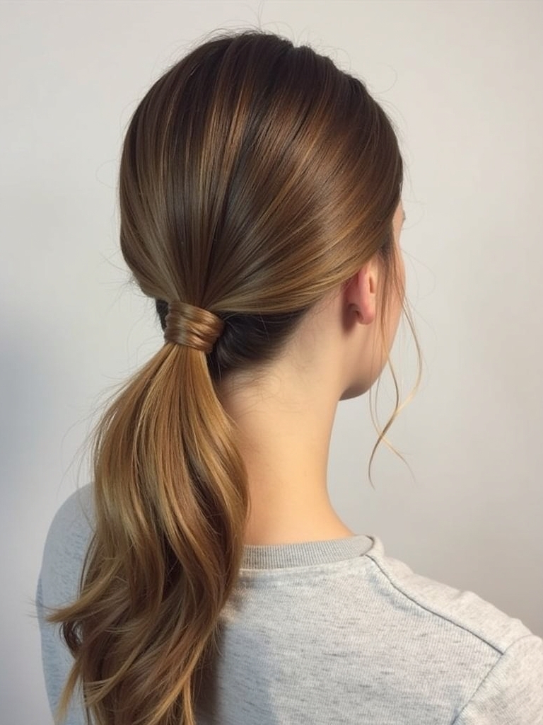 Hairstyles For School: Knotted Half-Updo