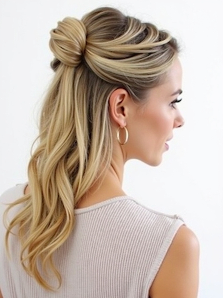 Hairstyles For School: Bandana Updo