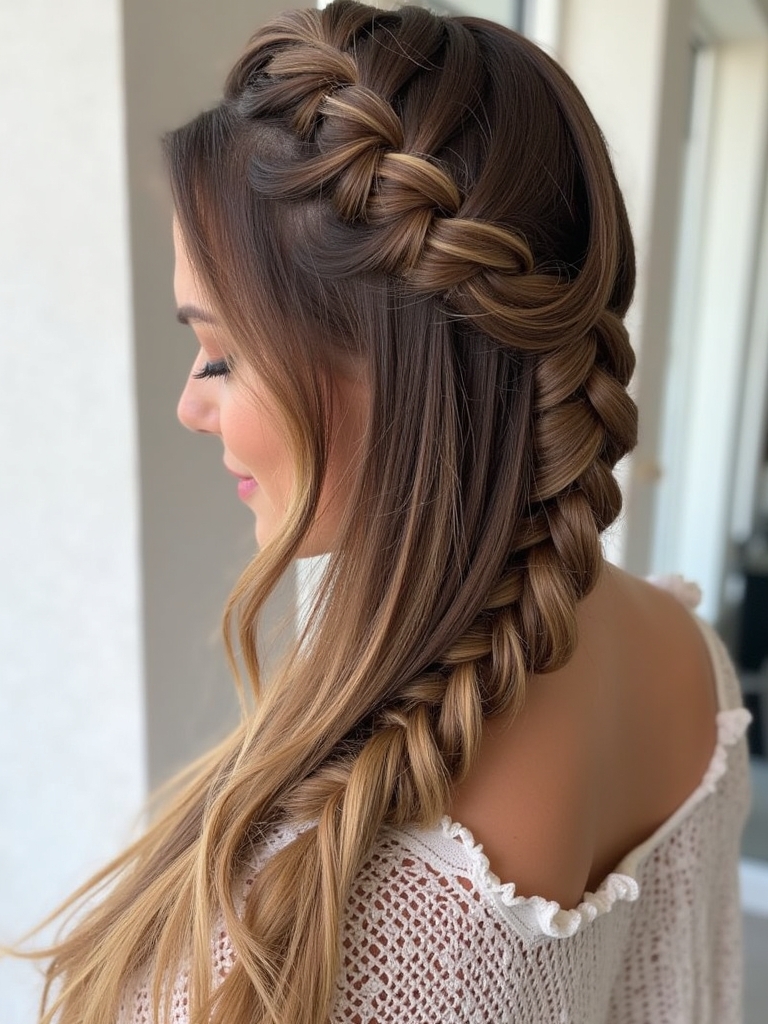Honey Brown Balayage: Shadow Root