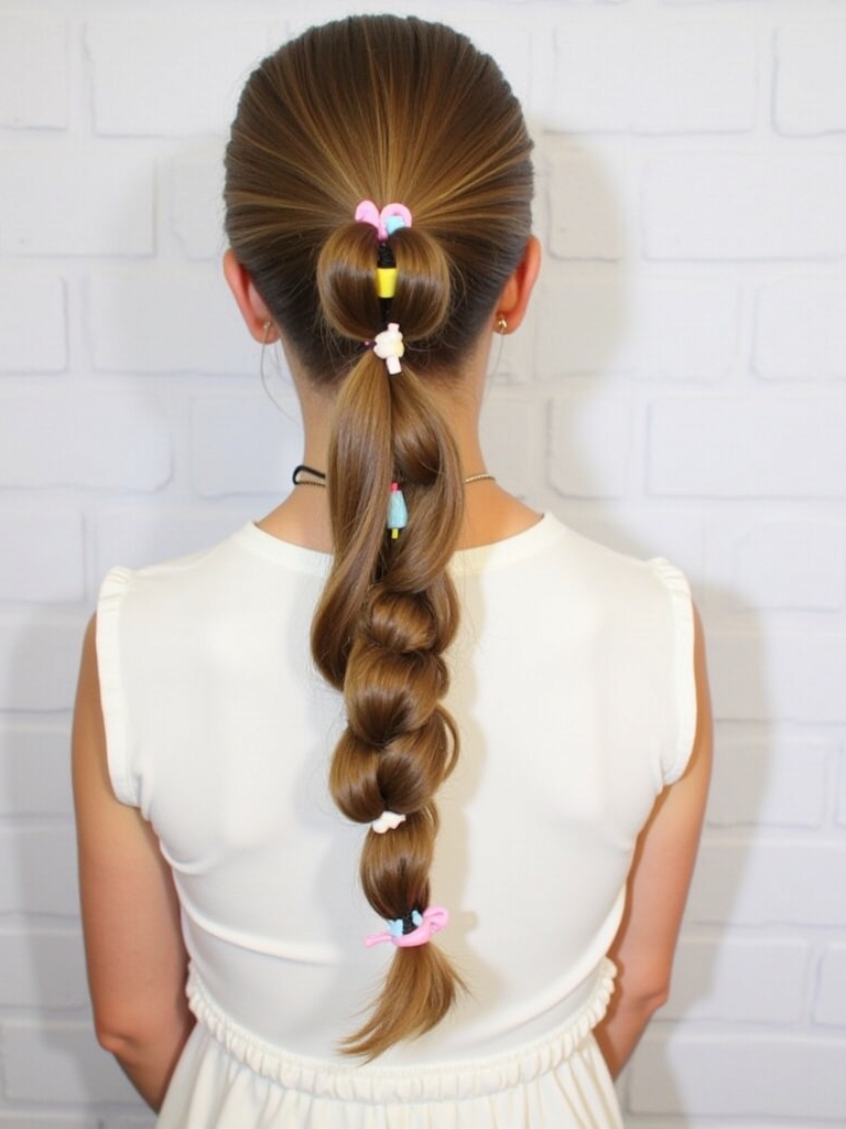 Hairstyles For School: Accessorized Ponytail