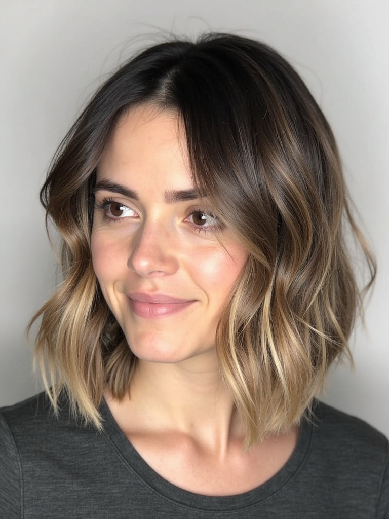 Collarbone Length Hair: Half-Up Half-Down Style