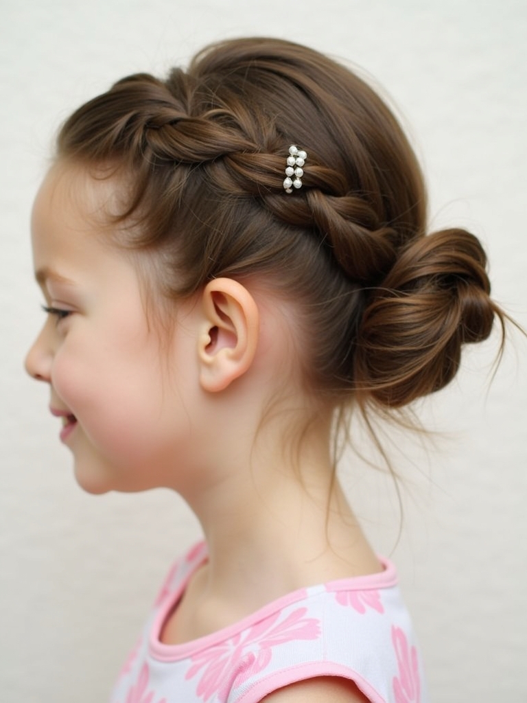 Hairstyles For School: Low Twisted Bun