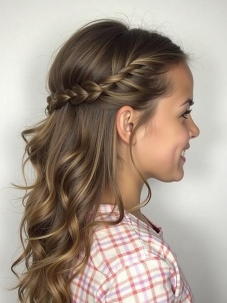 Hairstyles For School: Messy Top Knot