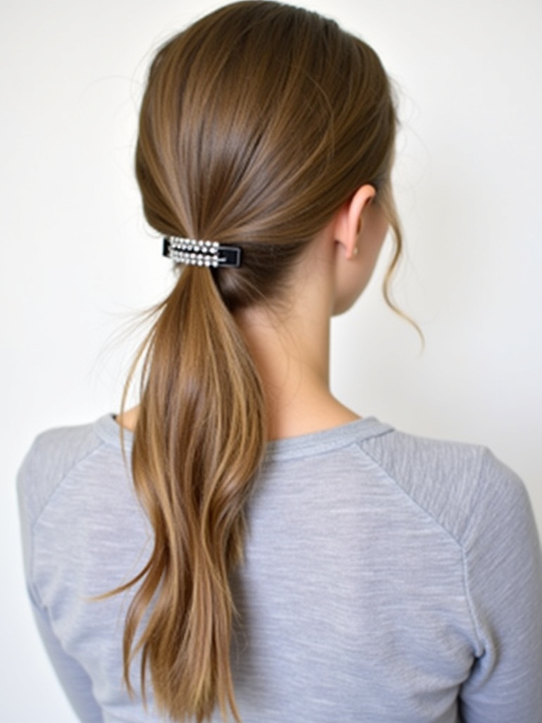 Easy Hairstyles For School: French Braid into Ponytail
