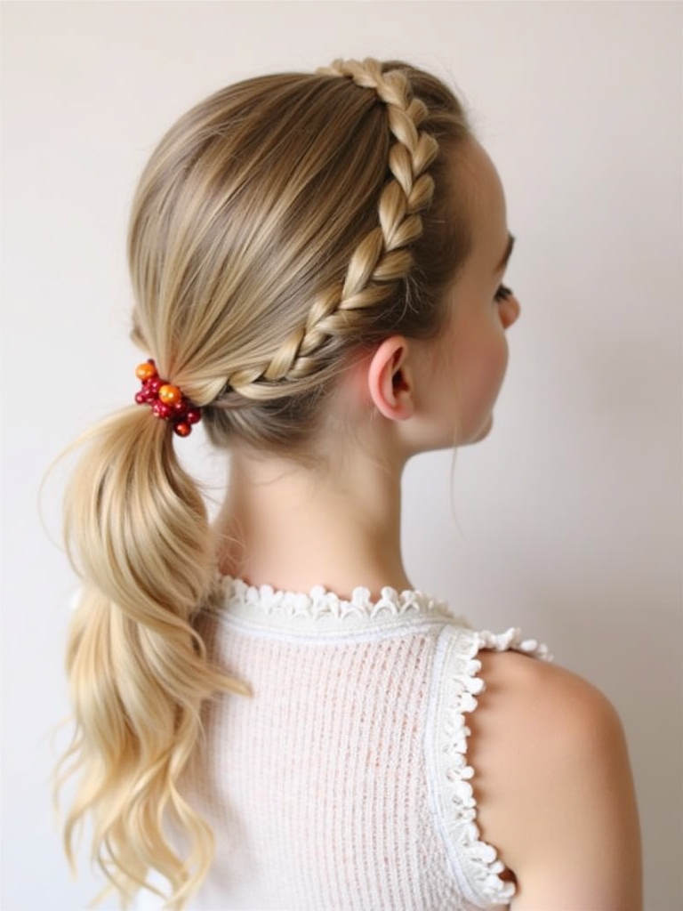 Easy Hairstyles For School: Half-Up Space Buns