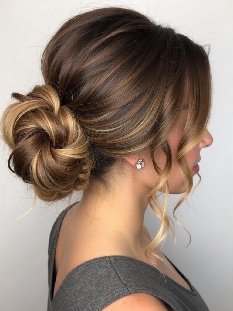 Honey Brown Balayage: Shaggy Chic