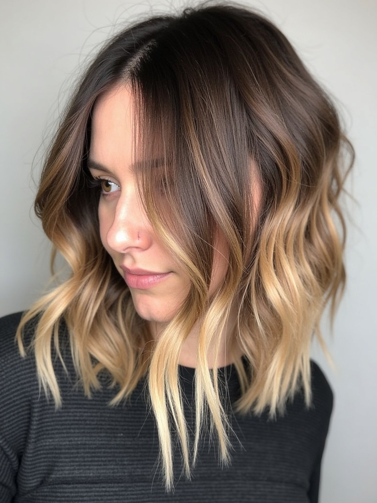 Honey Brown Balayage: Root Melt Magic