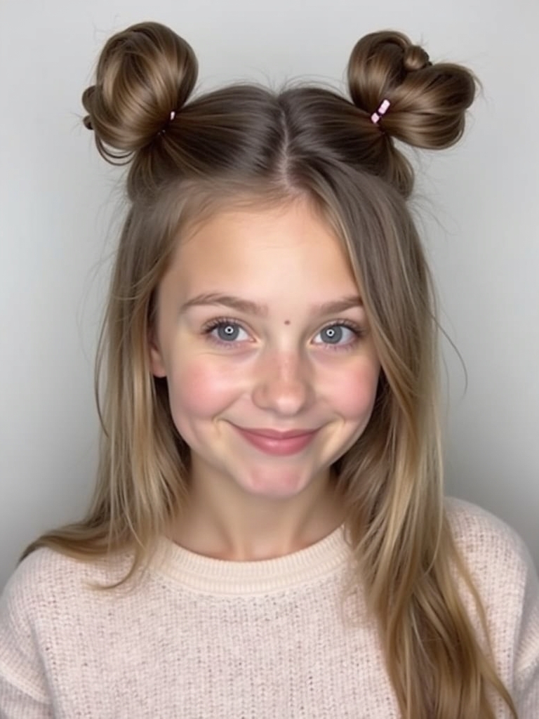 Cute Easy Hairstyles: Twisted Half-Updo