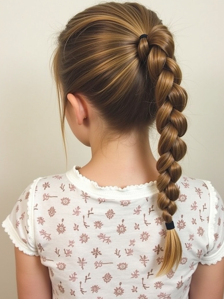 Hairstyles For School: French Braid Ponytail