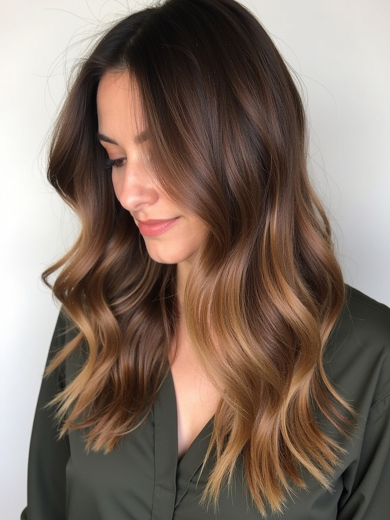Honey Brown Balayage: The Natural Look