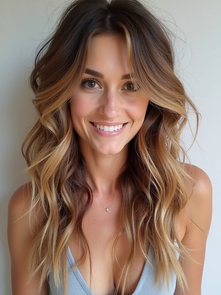 Honey Brown Balayage: Soft and Subtle