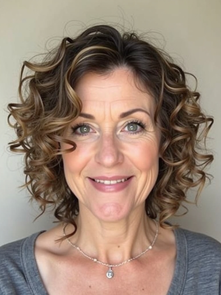 Hairstyles For Thin Fine Hair Over 60: Soft Waves with a Middle Part