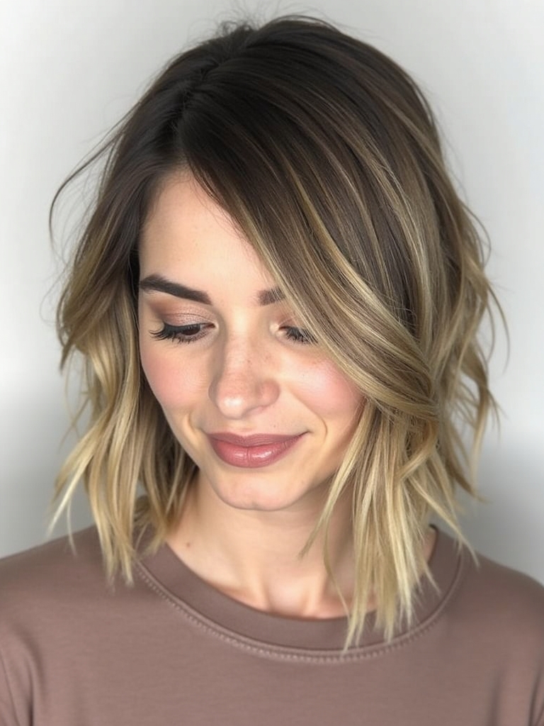Angled Bob Haircut with Subtle Layers