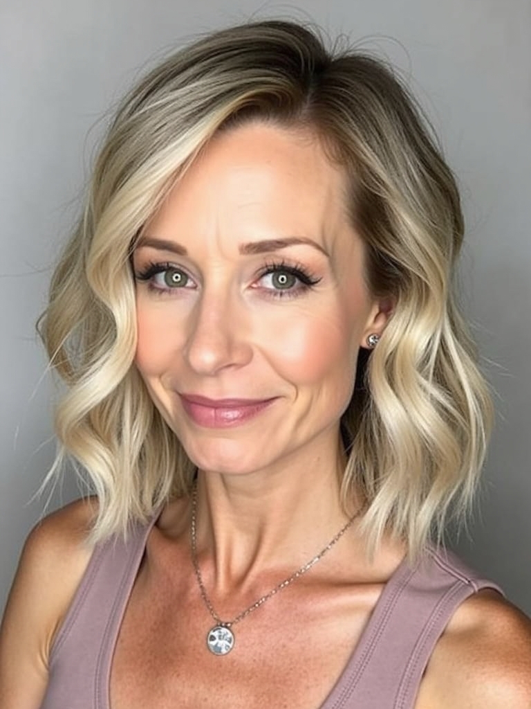 Hairstyles For Thin Hair Fine Over 50: Cropped Bob with Tousled Texture