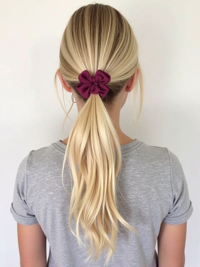 Easy Hairstyles For School: Low Pigtails