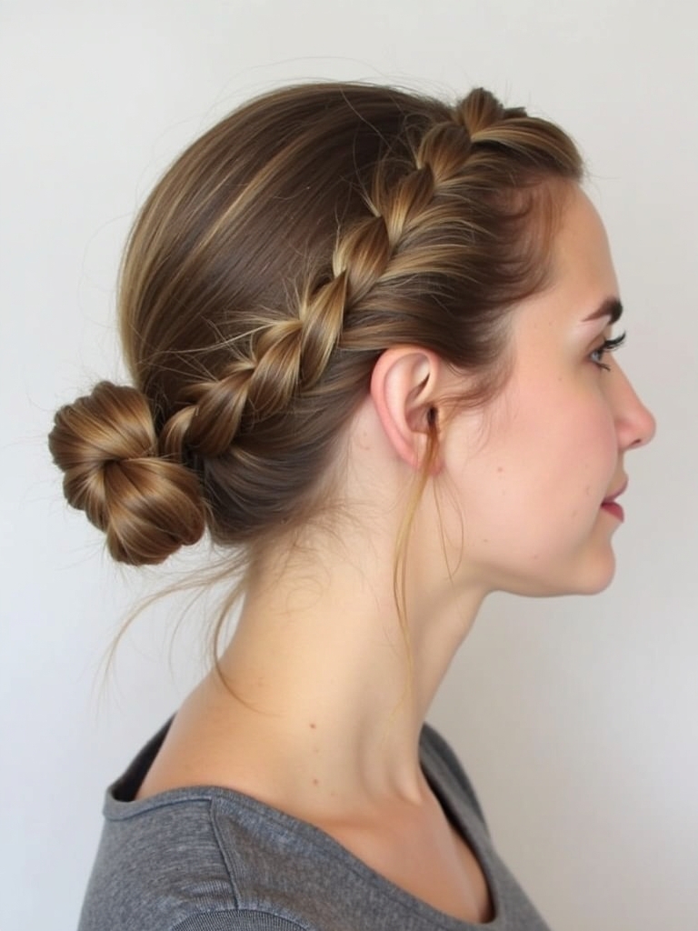 Cute Easy Hairstyles: Twisted Crown Braid