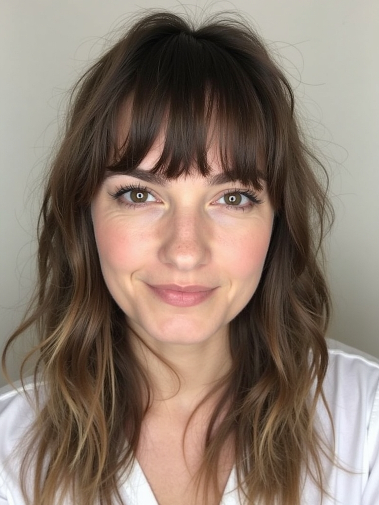 Face Framing Curtain Bangs for Short Hair