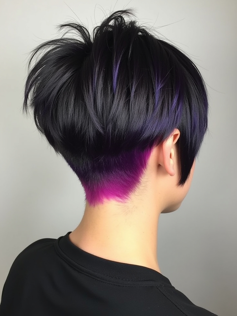 Pixie Cut Back View: Faux Hawk