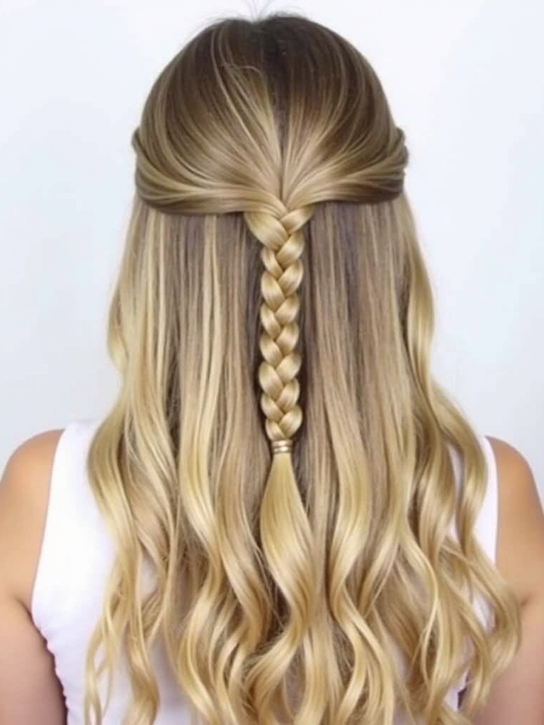 Easy Hairstyles For School: Half-Up Top Knot