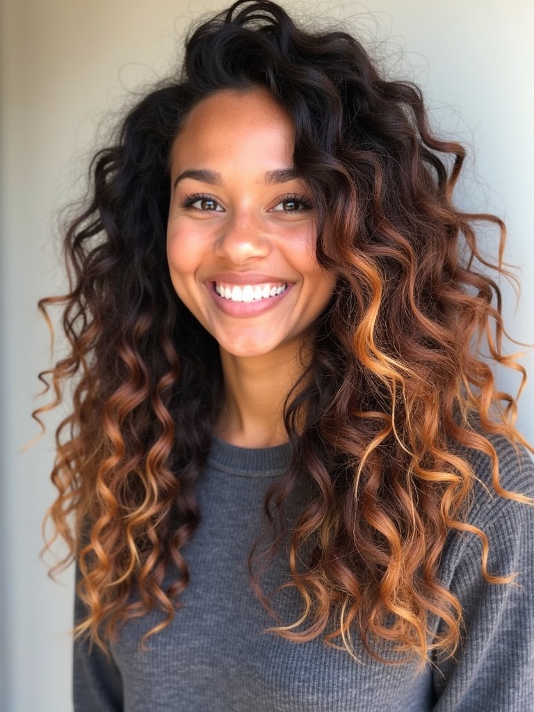 Caramel Balayage Ombre