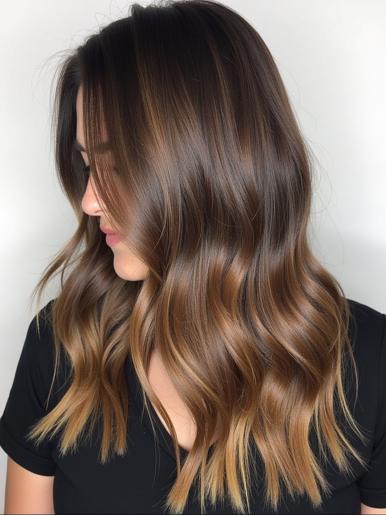 Subtle Caramel Balayage Blend