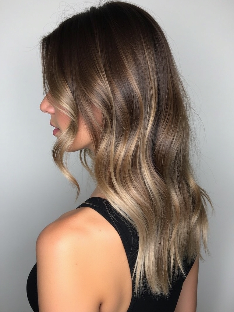 Sun-Kissed Caramel Balayage Strands