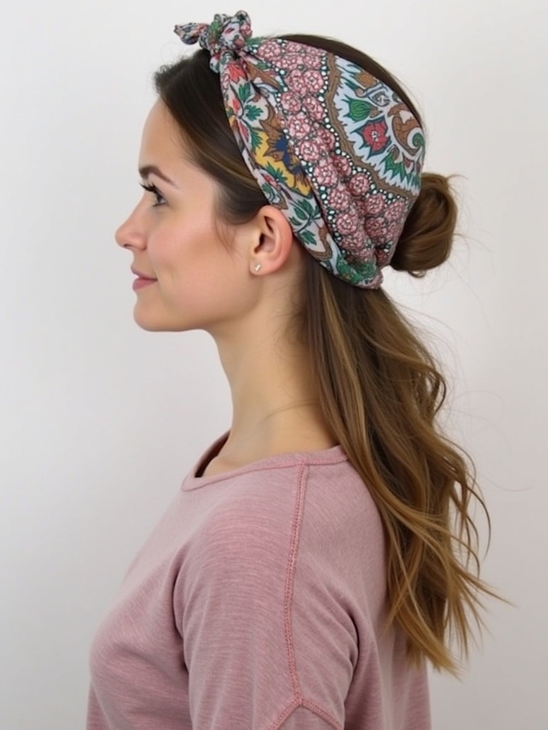 Cute Easy Hairstyles: Half-Up Space Buns