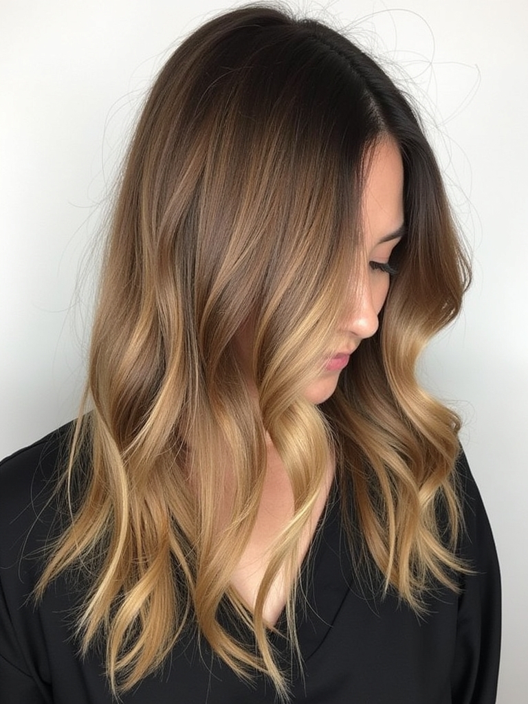 Honey Brown Balayage: Sun-Kissed Dimension