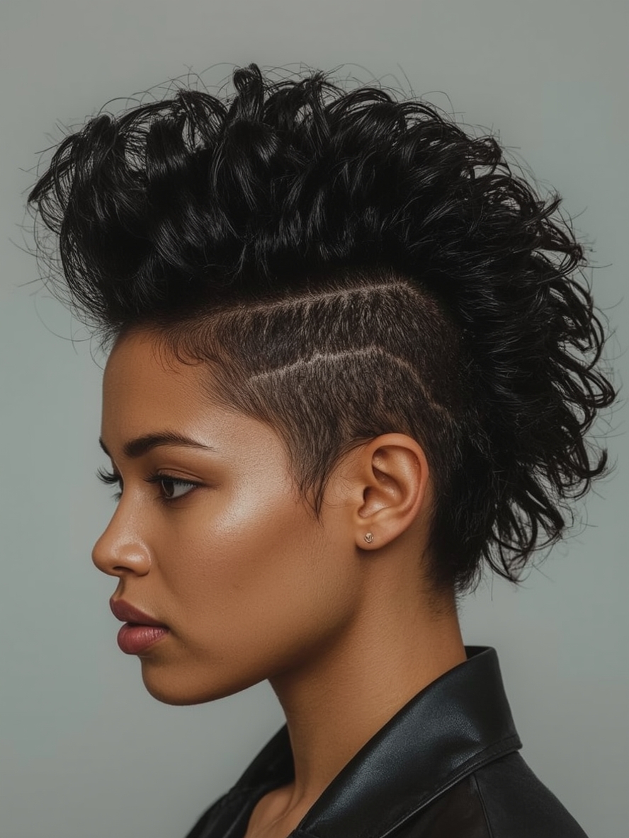 Hair Styles Natural Hair Black: High Ponytail with Braids