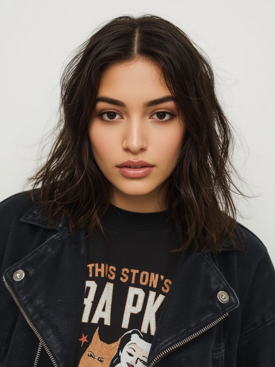 Shoulder Length With Bobby Pins Design For Thin Fine Hair