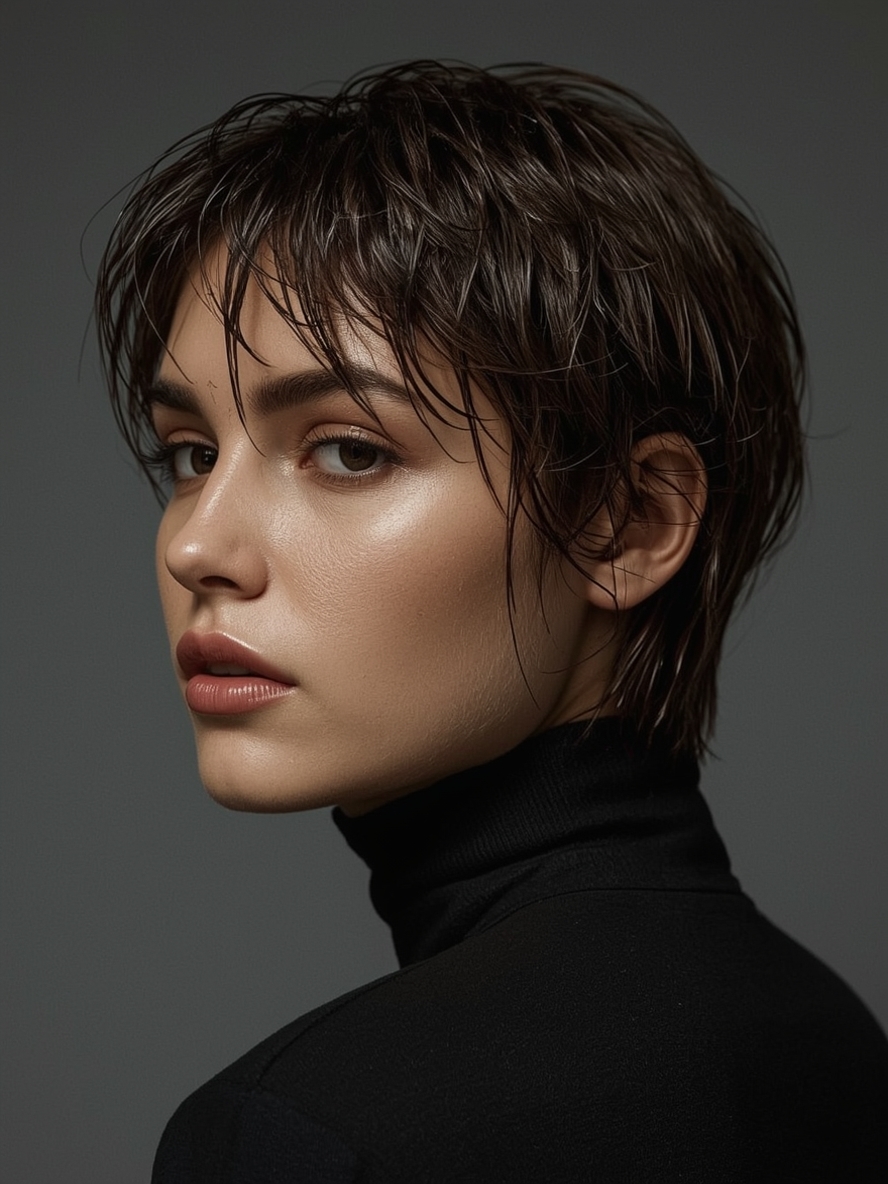 The Glossy Finish Butterfly Haircut Long Hair For Round Face