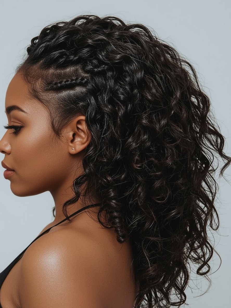 Hair Styles Natural Hair Black: High Puff