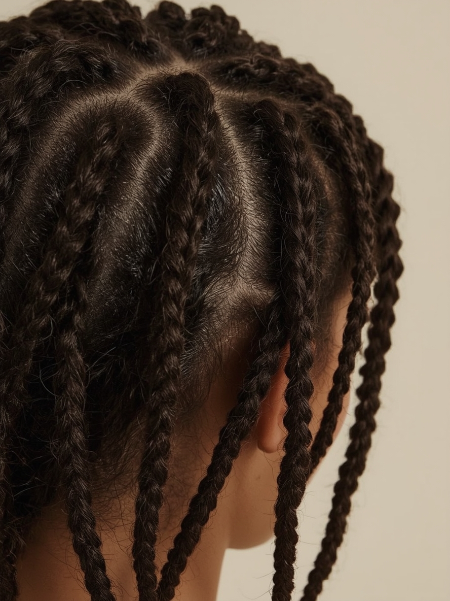 Kids Cornrow Hairstyles: Swirled Cornrows