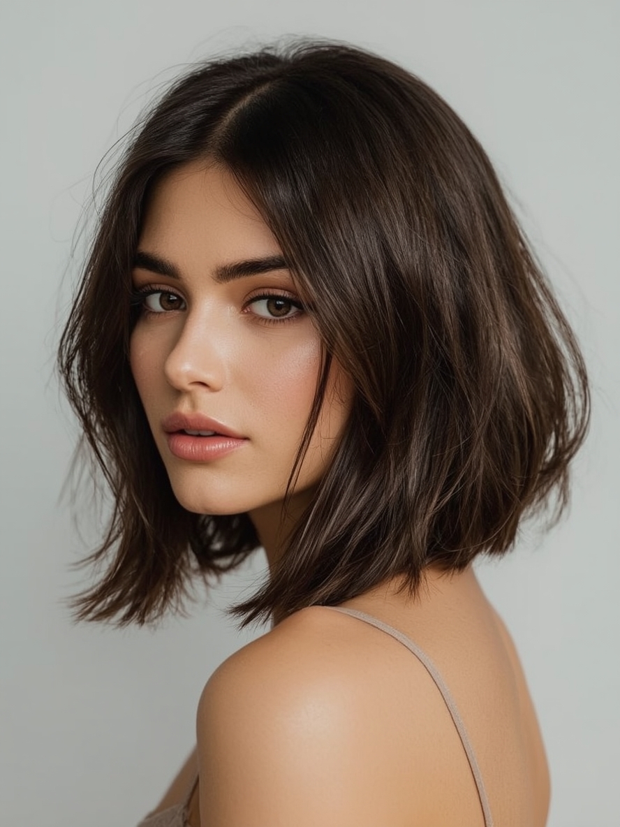 The Sun-Kissed Highlights Butterfly Haircut Long Hair For Round Face
