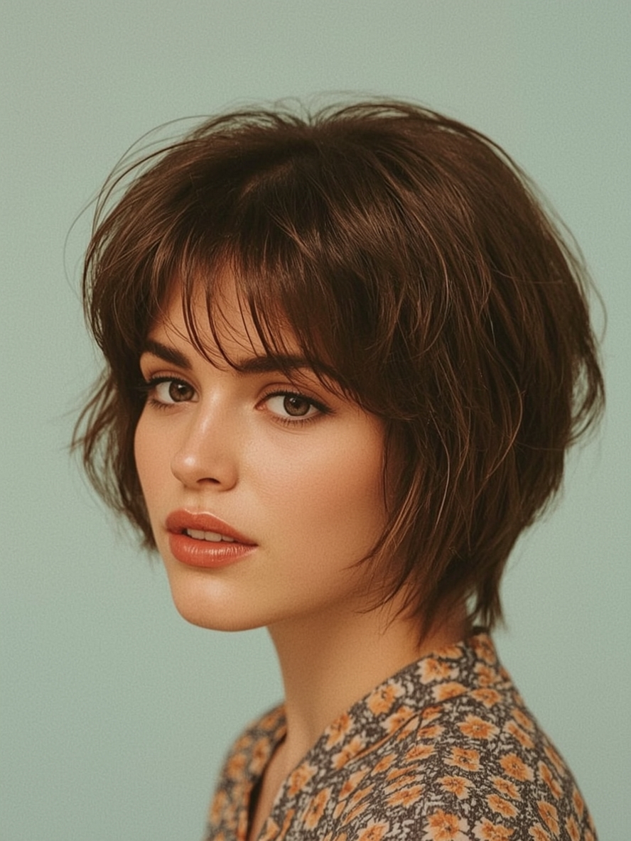 The Flipped-Out Ends Butterfly Haircut Long Hair For Round Face