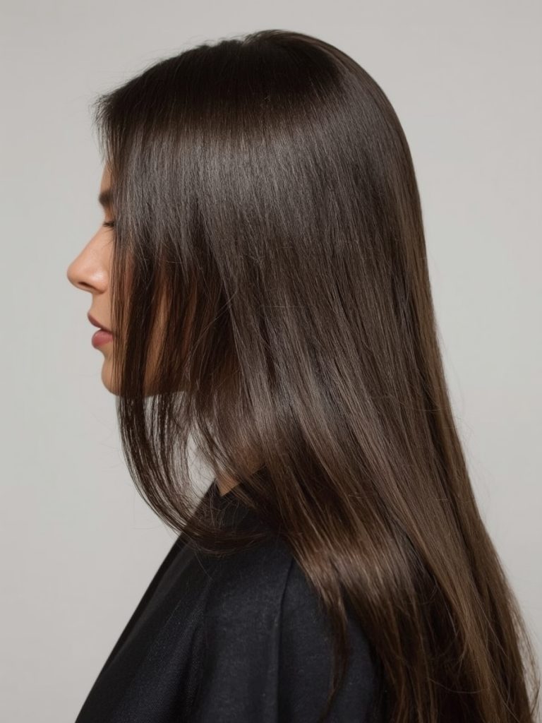 The Seamlessly Blended Layers for Long Hair Older Women