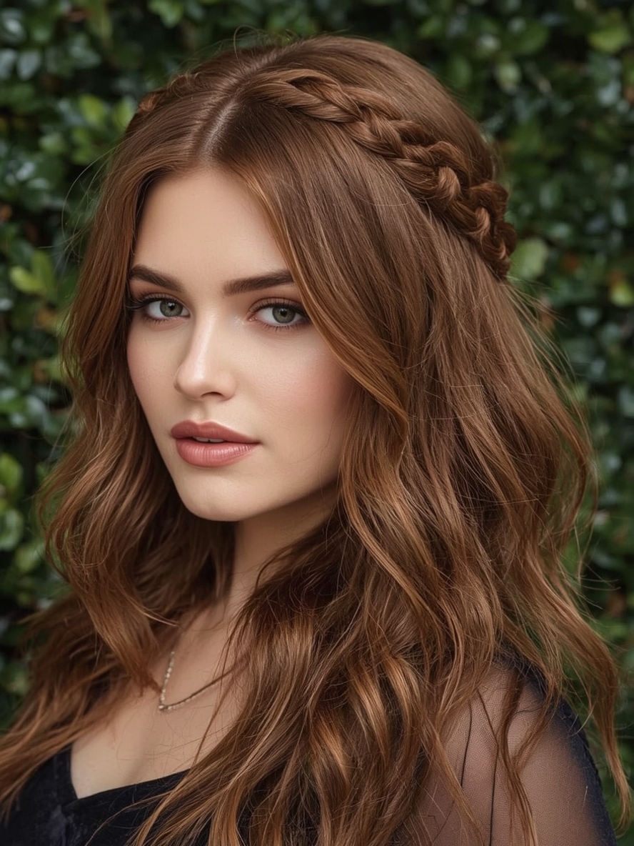 Chocolate Copper Shaggy Chic Sensation