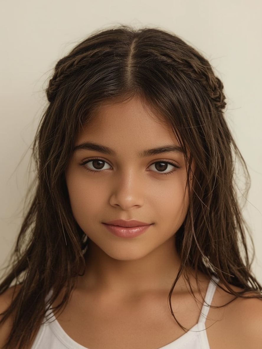Kids Cornrow Hairstyles: Fishtail Braid Cornrows