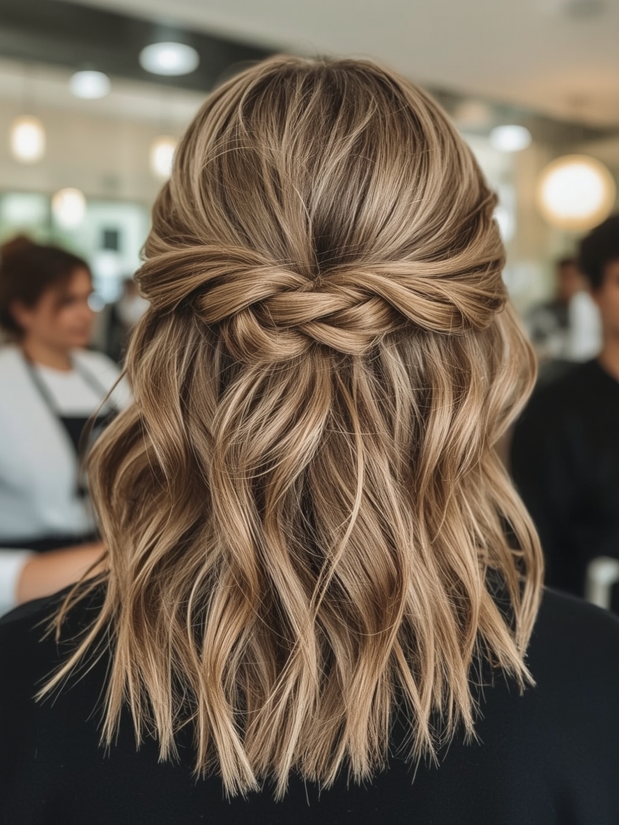 Hairstyles For Thin Fine Hair Over 60: The Textured Bob with Balayage