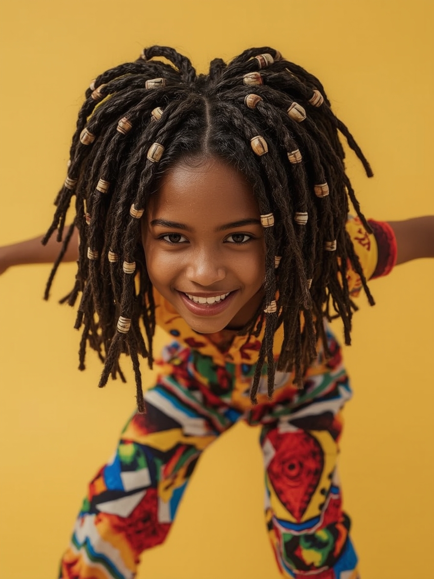 Kids Cornrow Hairstyles: Double Dutch Cornrows