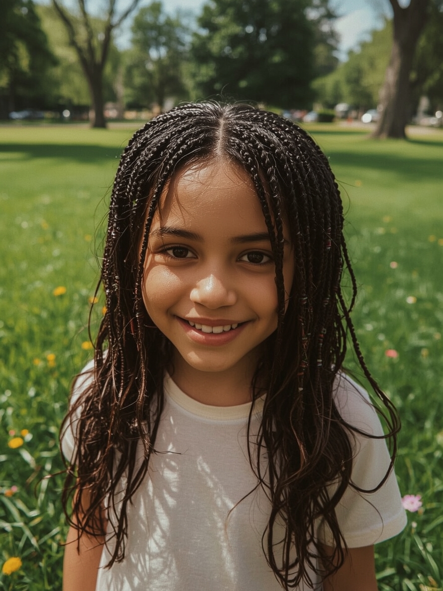 Kids Cornrow Hairstyles: Jumbo Cornrows