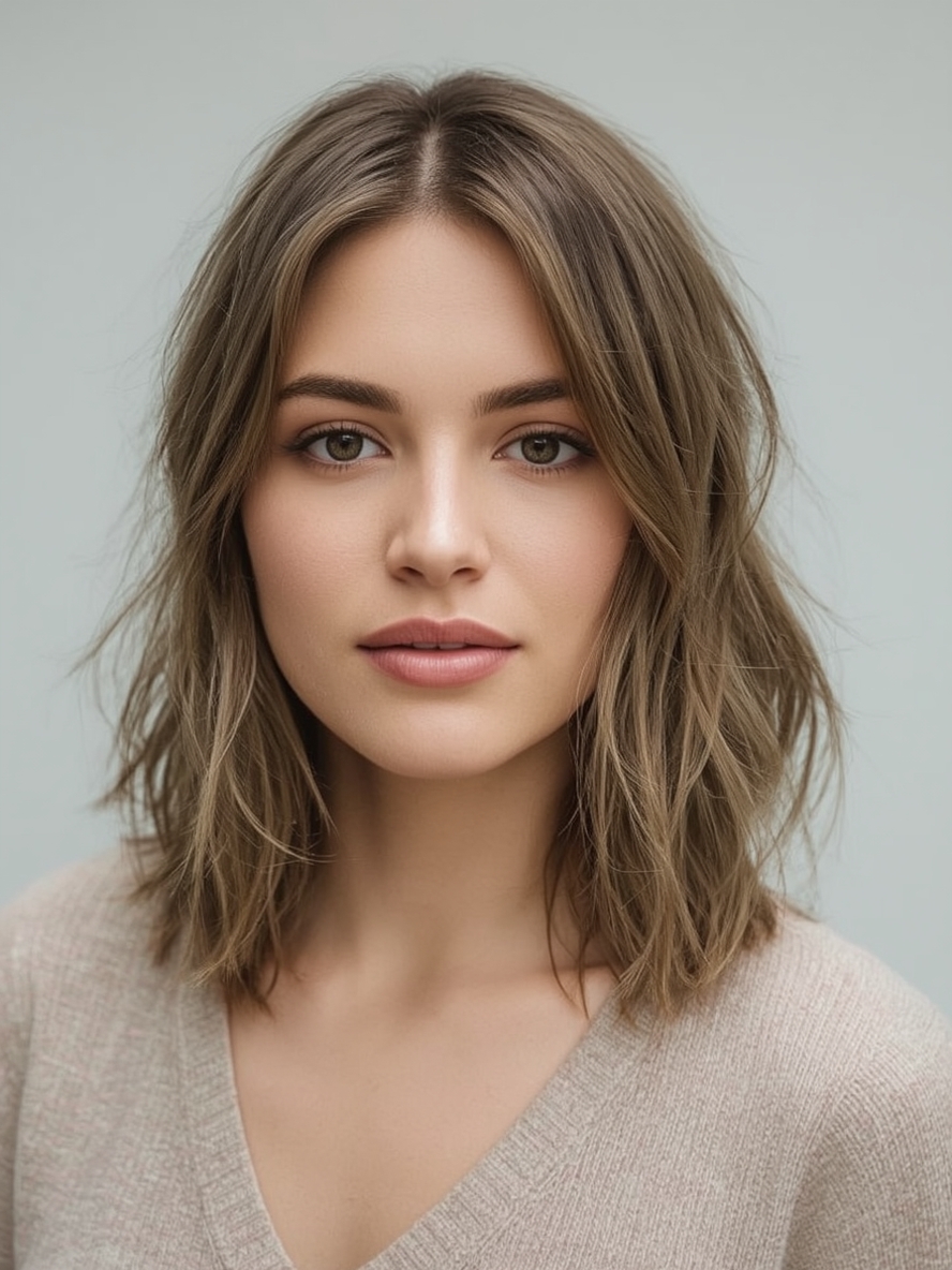 Shoulder Length Top Knot For Thin Fine Hair