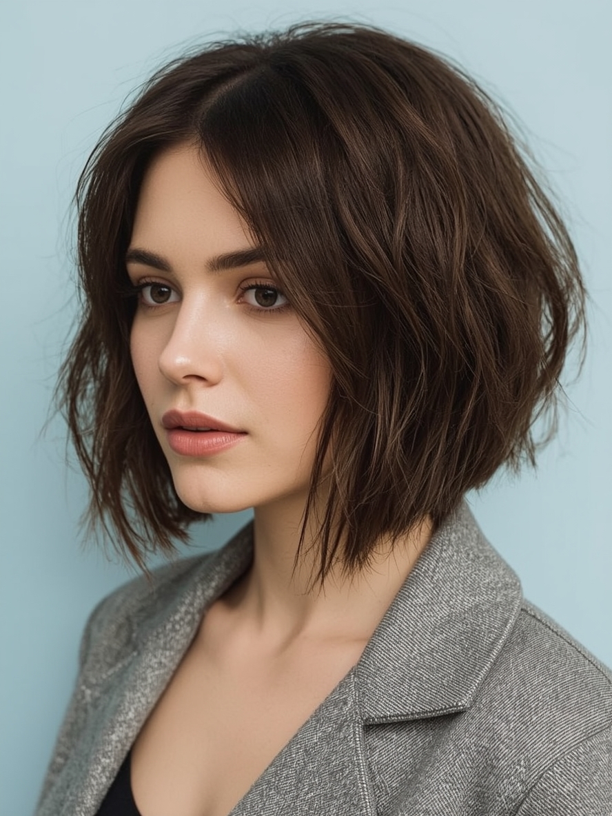 Shoulder Length Face Framing Layers For Thin Fine Hair