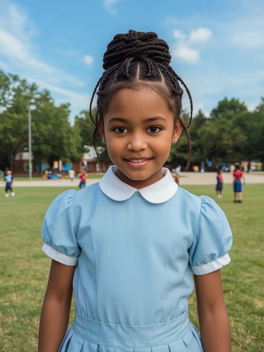 Kids Cornrow Hairstyles: Cornrows with Color