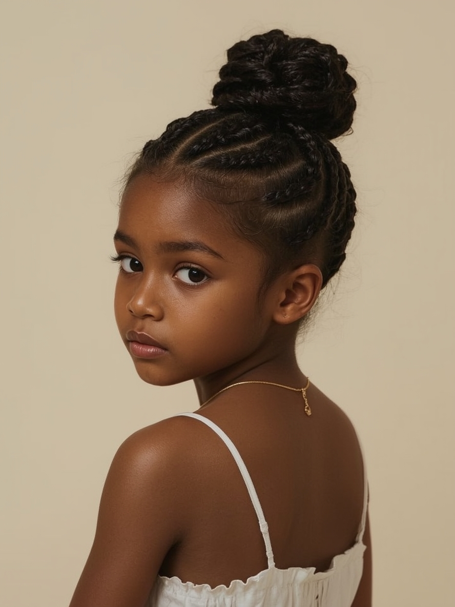 Kids Cornrow Hairstyles: Criss-Cross Cornrows